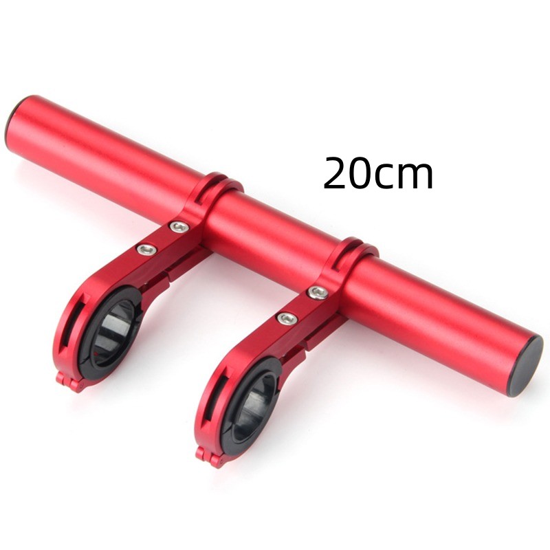 Extensor de manillar de patinete eléctrico, soporte de montaje de luz de bocina, adaptador elevador de manillar, lámpara de bicicleta, accesorios de linterna: Borgoña