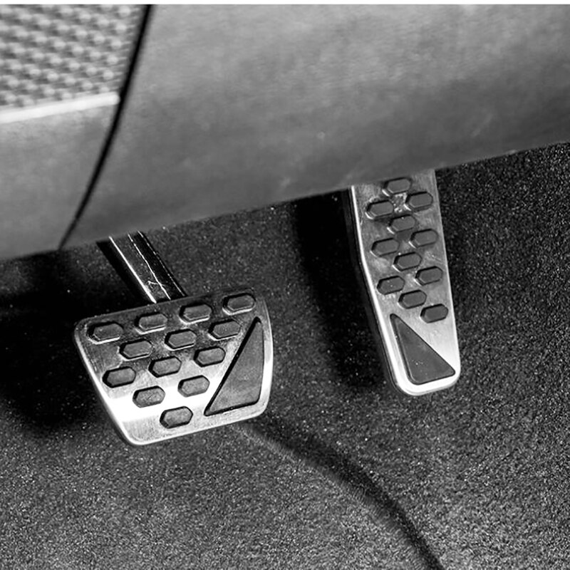 Rvs Auto Gaspedaal Gaspedaal Rempedaal Pads Automatische Voor Jeep Wrangler JL Automotive Mode Refit Pad