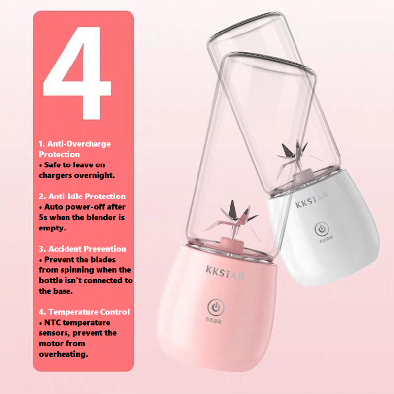 HA-Life 450ml Portable Electric Juicer Blender Auto Wireless Multi-Functional USB Charging Cut Mixer juce Glass cup Convenient