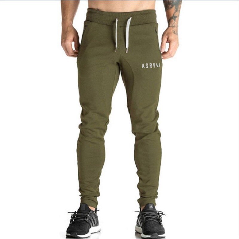 Sports Pants Men Summer Thin Slimming Embroidery Quick Pants Running Trousers Training Fitness Pants: Green / XXL