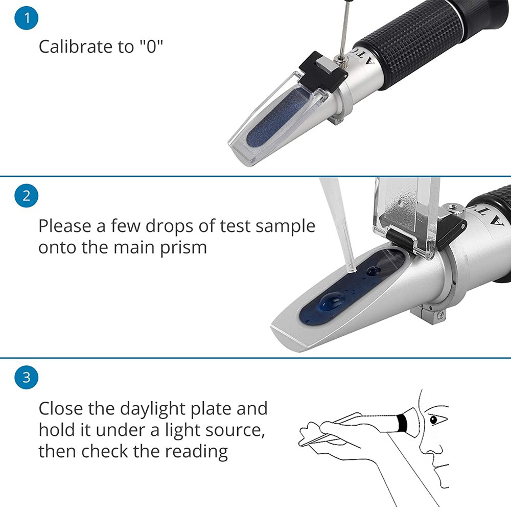 High Accuracy Brix Refractometer With 0-40% Brix A... – Vicedeal