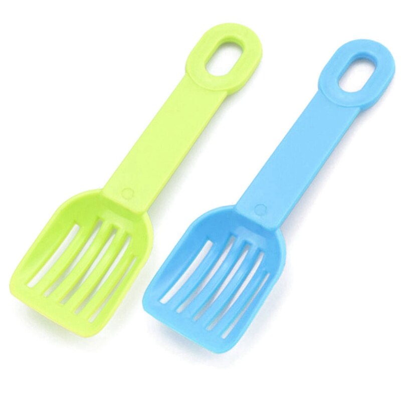 2 pezzi di lettiera per criceti notizia in anticipo di plastica creativa criceto scoop ottavino animale scoop criceto cucchiaio di sabbia prodotti per la pulizia vassoio dei rifiuti: 4