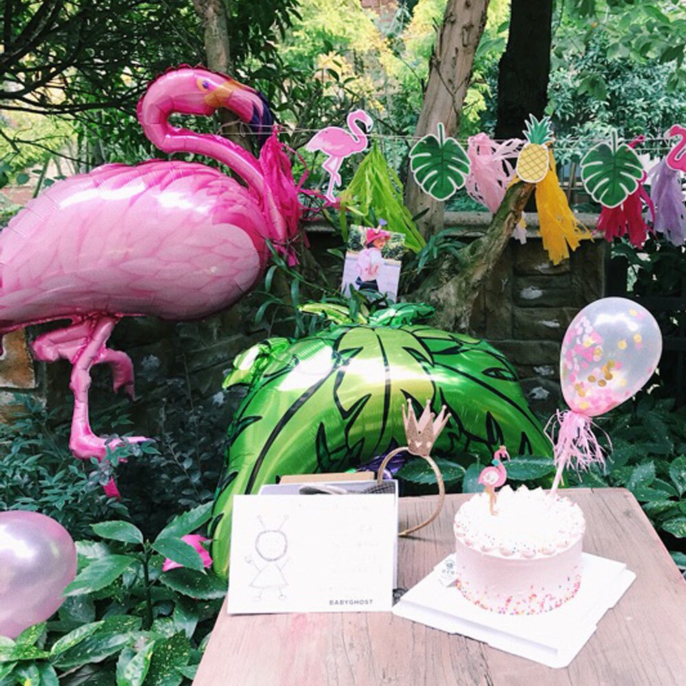 Summer Party Big Balloon Pineapple Flamingos Watermelon Hawaiian Party Decoration Wedding Deco Summer Balloons Kids Birthday