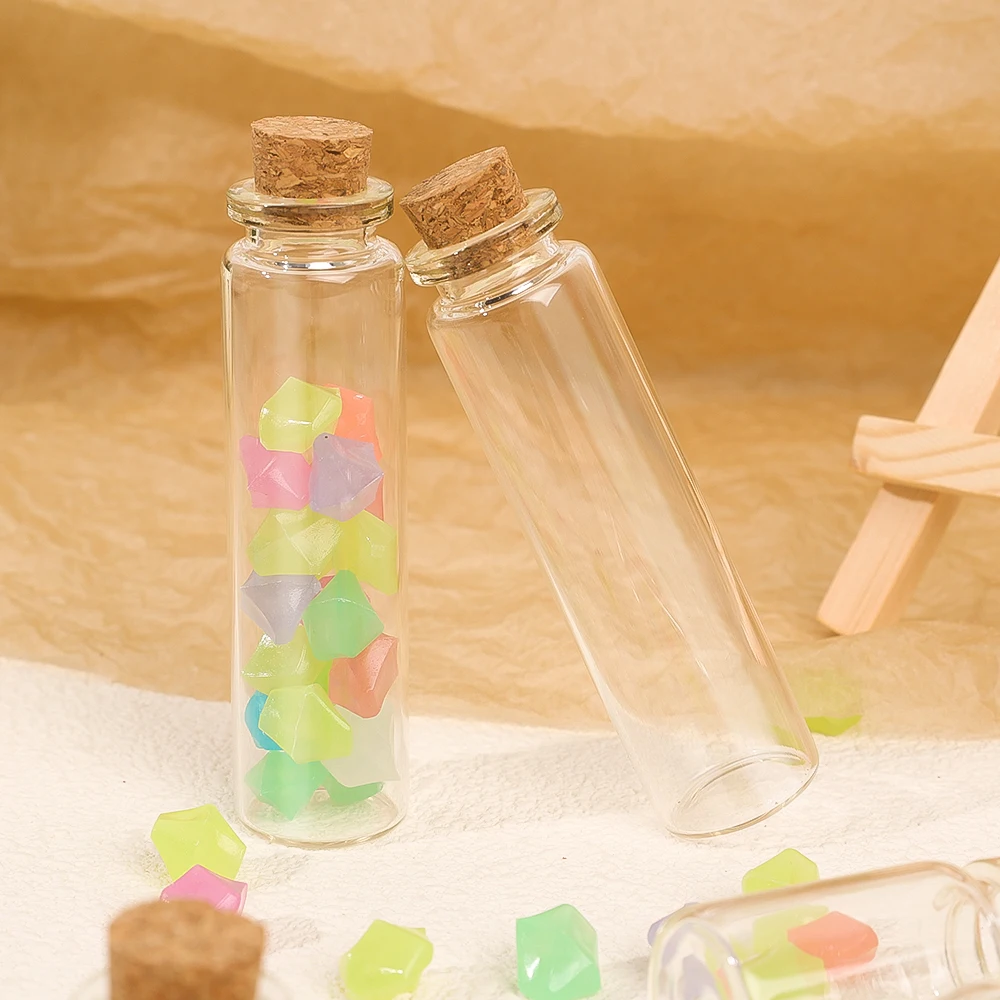 20/10 Pc Mini Kork Stopper Glas Flaschen DIY Geburtstag transparent Leere Nachricht wünschen Flasche Weihnachten Hochzeit Party Dekor