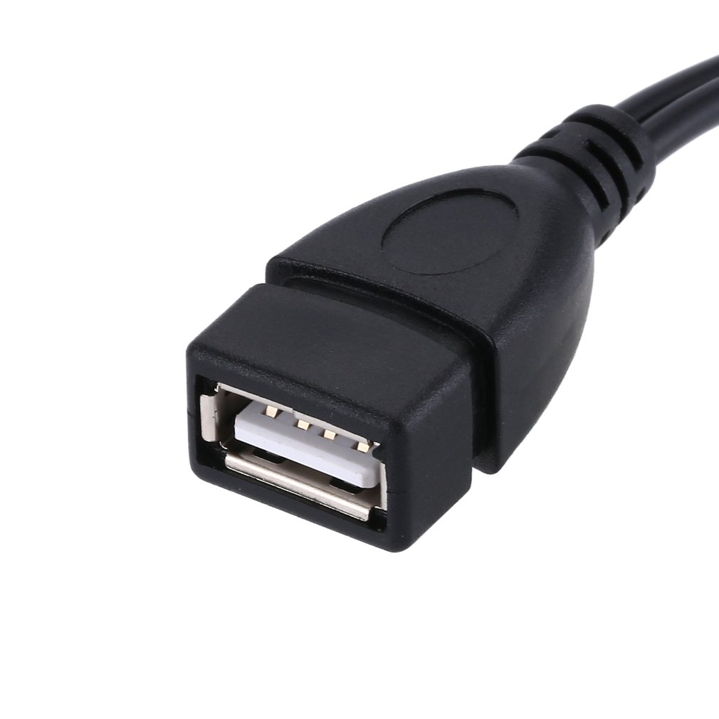 2022 2 In 1 OTG Micro USB Host Power Y Splitter USB Adapter 2 in 1 OTG Adapters micro usb male female to USB female cable