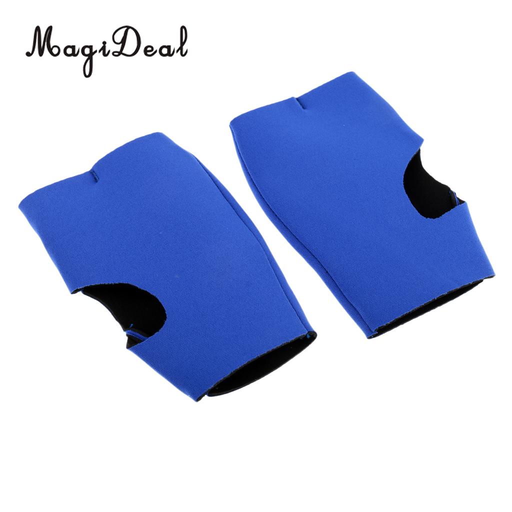 MagiDeal Warm 2mm Neoprene Kayak Paddling Palm Protector Gloves Jetski Water Skiing Marine Yachting Canoe Sailing Mitts S M L: Blue L