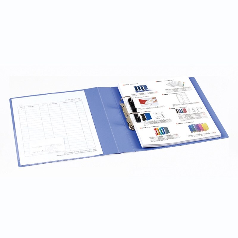 A4 Office File Folder 2 Holes D-Shape Loose Leaf Binder Document Holder Storage Organizer School Office Supplies Stationery