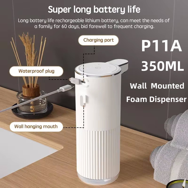 Xiaomi Automatic Soap Dispenser Touchless Foaming Soap Dispenser 380ml USB Rechargeable Electric 4 Level Adjustable For Home: Orange