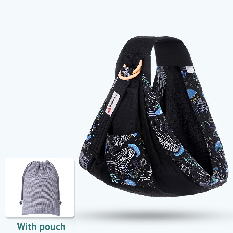 Baby Wrap Ring Sling Baby Carrier Backpack Nursing Cover for Infants Toddlers Soft Natural Wrap Breathable Cotton Kangaroo Bag: 14