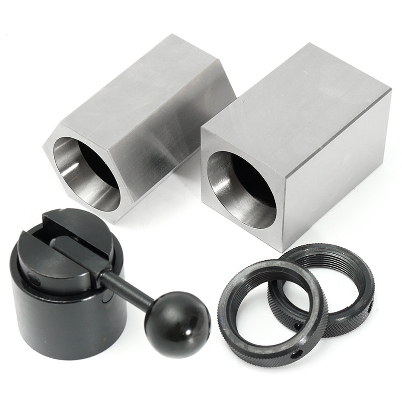 5C Collet Block Chuck Set Square Hex Collet Closer Holder Lathe Tools Kit