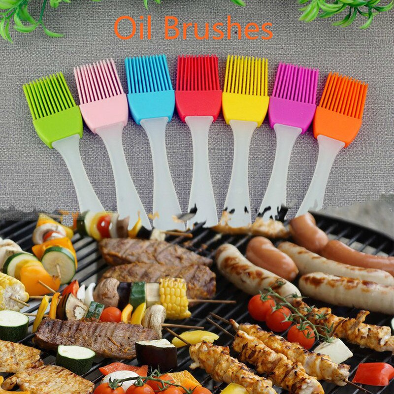 1 stuk barbecueborstel draagbaar siliconen bakvorm cake gebak brood bakvorm olie braadcrème keukengerei kwast keukengereedschap
