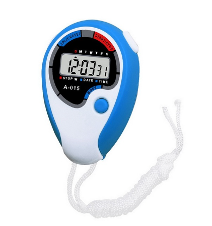 Chronomètre pour jeux d'athlétisme, multifonctionnel, étanche, électronique numérique, chronomètre, chronomètre, minuterie pour le sport: Bleu