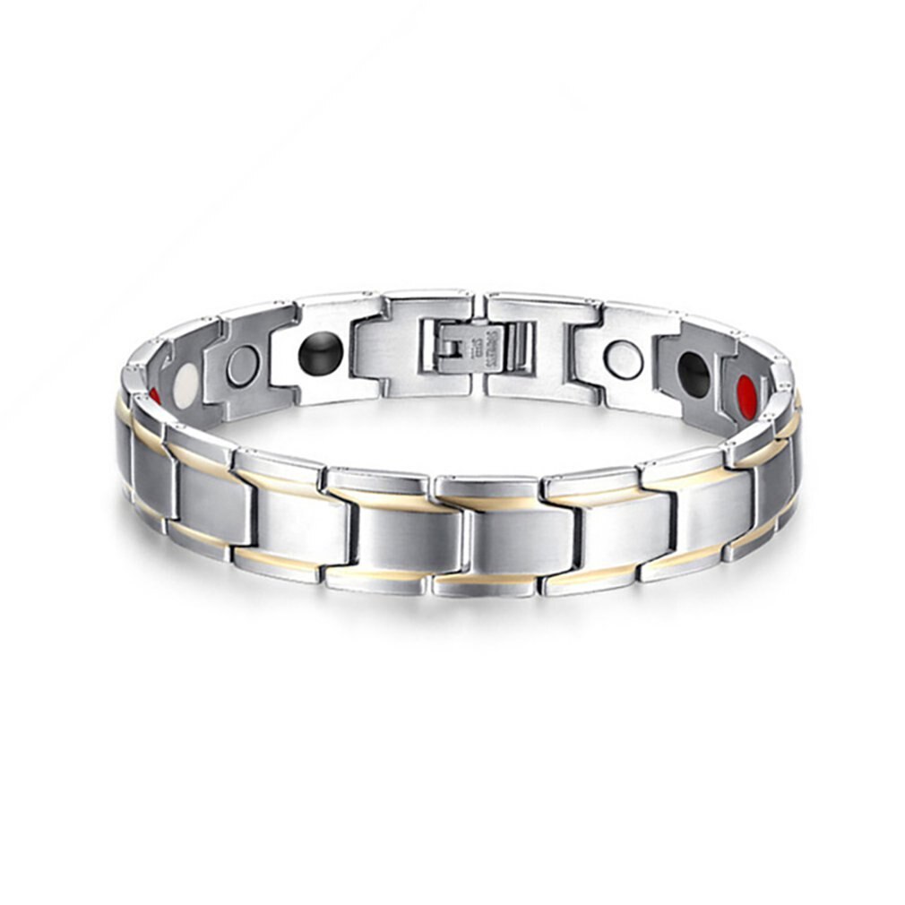 Vrouwen Mannen Gezondheidszorg Germanium Magnetische Armband Voor Artritis En Carpaal Tunnel Rvs Power Therapie Armbanden Gehelen