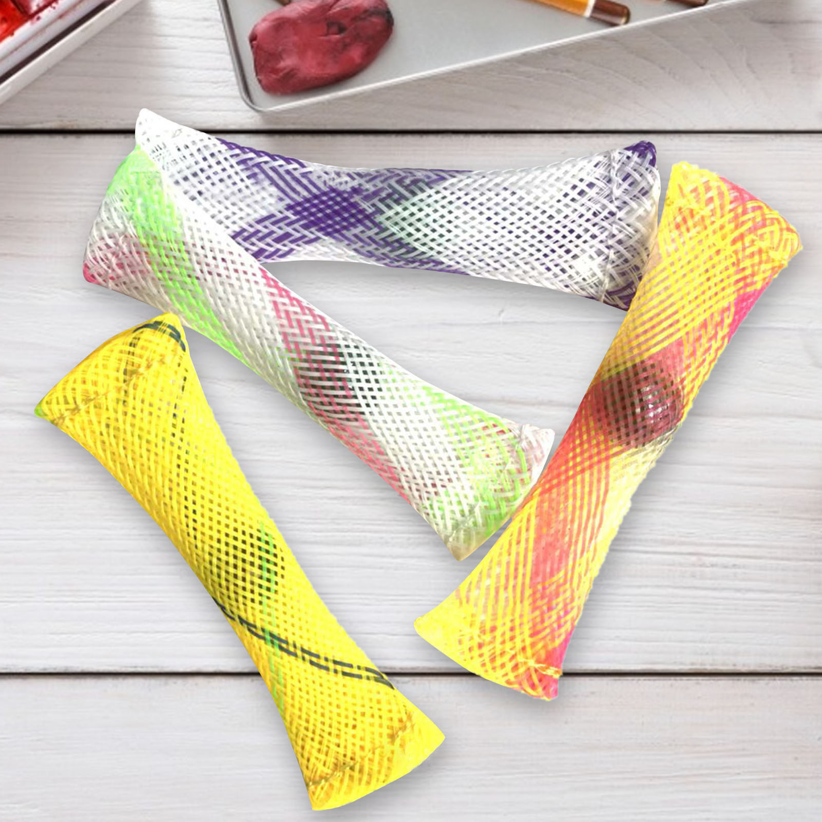 10PCS Sensory Fidget Toys Marbles Ball Autism ADHD Anxiety Therapy Toys EDC Stress Relief Hand Fidget Toys Braided Mesh