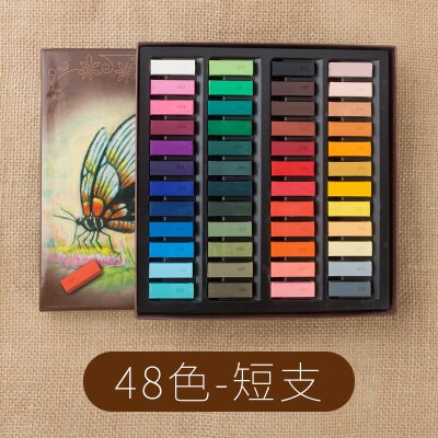 LifeMaster Simbalion Soft Pastel Set Chalk Pastels Art Set Painting Supplies: 48 Colors Short