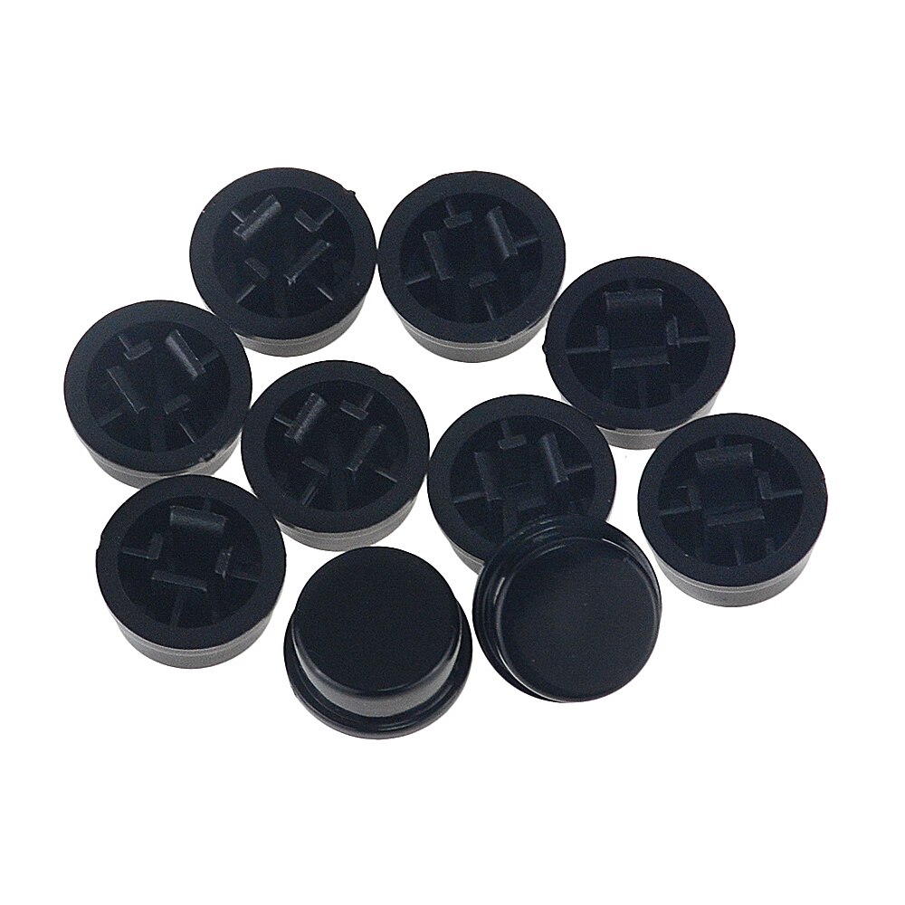 50PCS Round Tactile Button Caps Kits Suitable For 12 *12 *7.3MM Square Head Touch / Micro Switch Push Cap 12 x 12 x7.3mm