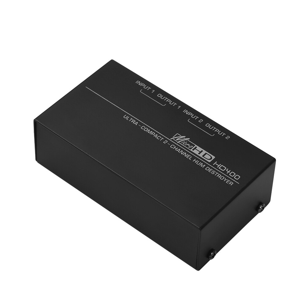 Metal HD400 Ultra-compact Hum Destroyer 2 canali Hum Eliminator filtro antirumore con ingressi TRS da 1/4 pollici uscite parti