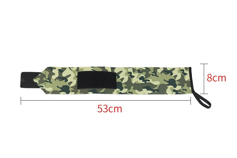 2Pcs Camouflage Neoprene di Sollevamento Pesi Da Polso Avvolgimento Braccialetti di Sport Della Cinghia di Supporto Per Il Fitness Crossfit Avvolge Polso della Mano Protector
