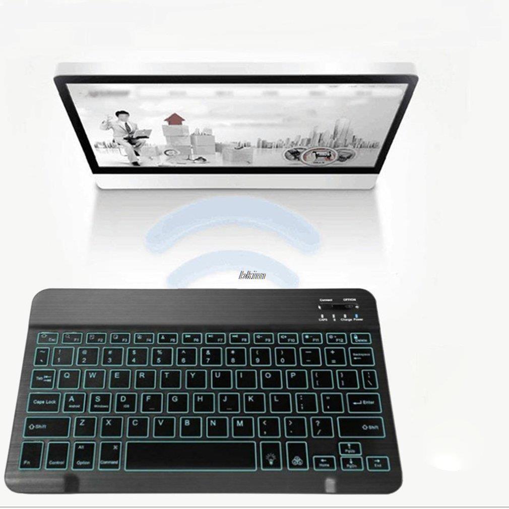 Mini Bluetooth-compatible Keyboard for ipad Wireless Backlit Keyboard for Tablet Rechargeable keyboard for cell phone laptop