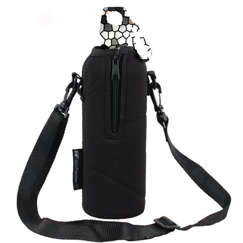 750ml Sports Water Bottle Case Insulated Bag Carrier for Mug Bottle Cup Neoprene Pouch Holder Sleeve Cover: BK