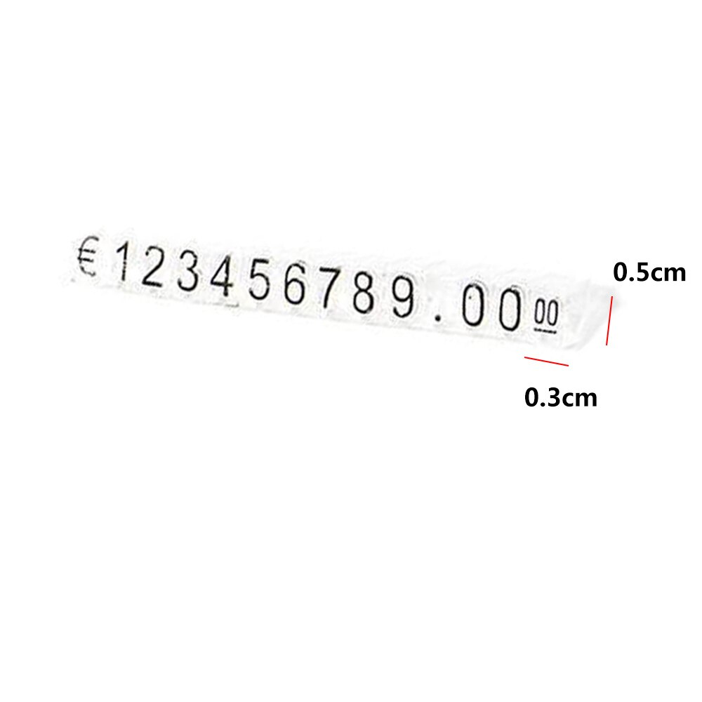 30 sæt kombineret prisskilt dollar euro nummer ciffer terningepind til tøj telefon laptop smykker showcase tæller prisvisning