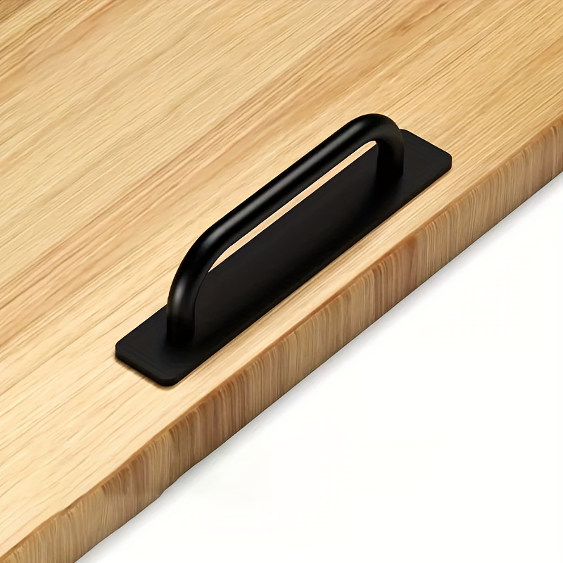 Self-Stick Instant Cabinet Drawer Handles Pulls - 5.8 inch Stainless Steel Adhesive Door Handles, No Drilling: Beige