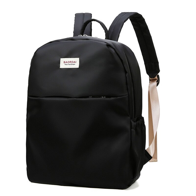 Large-Volume Backpack Women's Nursing Oxford Cloth Diaper Bag Light Multi-functional Baoma Bag Infant Stroller Storage B: Starry Sky Black