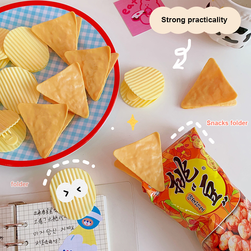 Potato Chip Clips Cute Clamps Food Snacks Bag Sealing Clip Storage Clip Book Note Organizer Kitchen Storage Tool