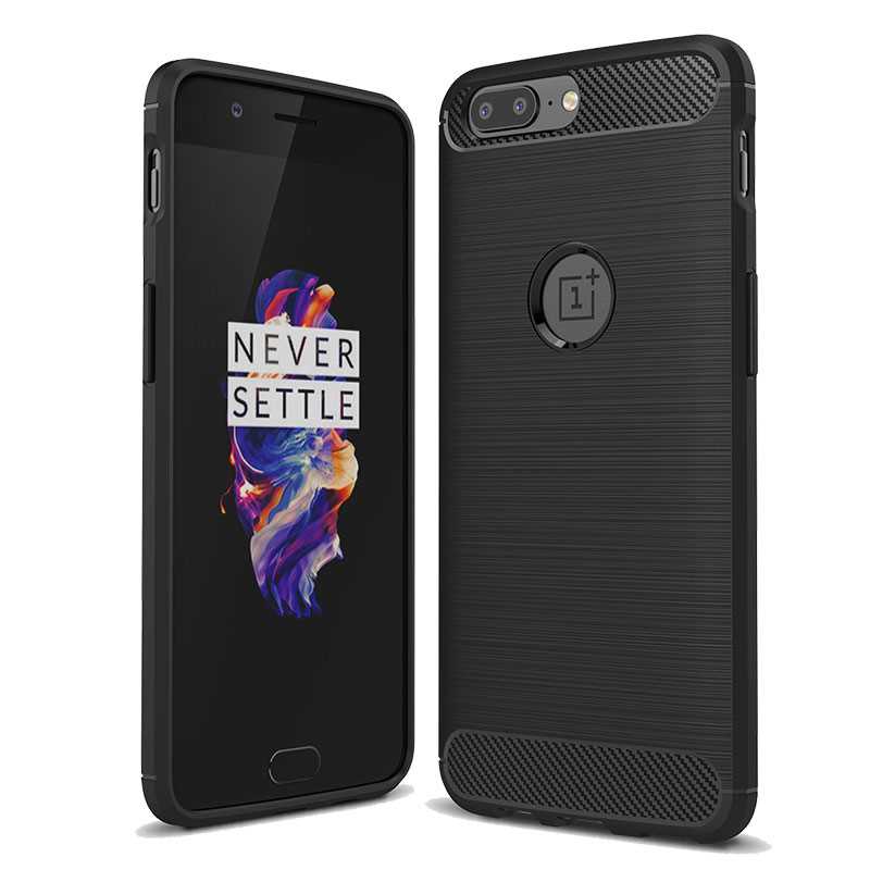 Mokoemi Schock nachweisen Silikon 5,5 "Für Oneplus 5 fallen Für Oneplus 5 praktisch fallen Abdeckung: schwarz