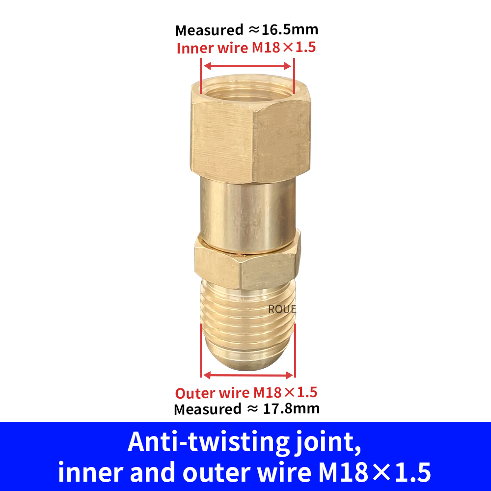 Pressure Washer Swivel Fitting Anti Twist Brass Connector Joint 360° Kink Free Swivel Fitting For Pressure Washer Gun Hose: light green