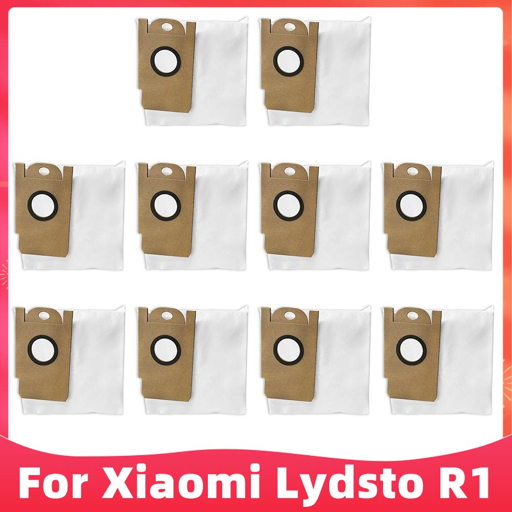 Compatibile per Lydsto R1 / R1A / R1 pro / S1 robot aspirapolvere ricambio ricambio spazzola laterale principale filtro Hepa Mocio pad sacchetto della polvere: Di Colore Giallo chiaro