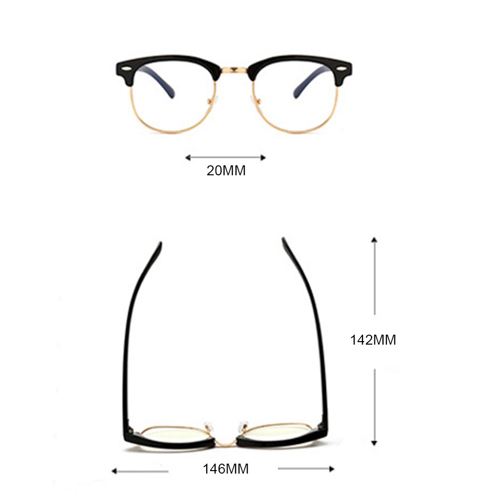 Blue Light Blocking Spectacles Anti Eyestrain Decorative Glasses Women Men Computer Screen Radiation Protection Eyewear