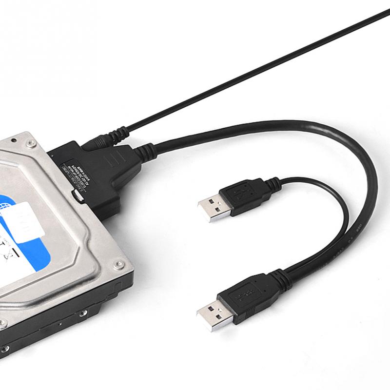 2.5" 22P 2.0 USB to SATA Cable Serial ATA Adapter Computer Hard Driver Connection Cables For HDD/SSD Laptop Hard Drive