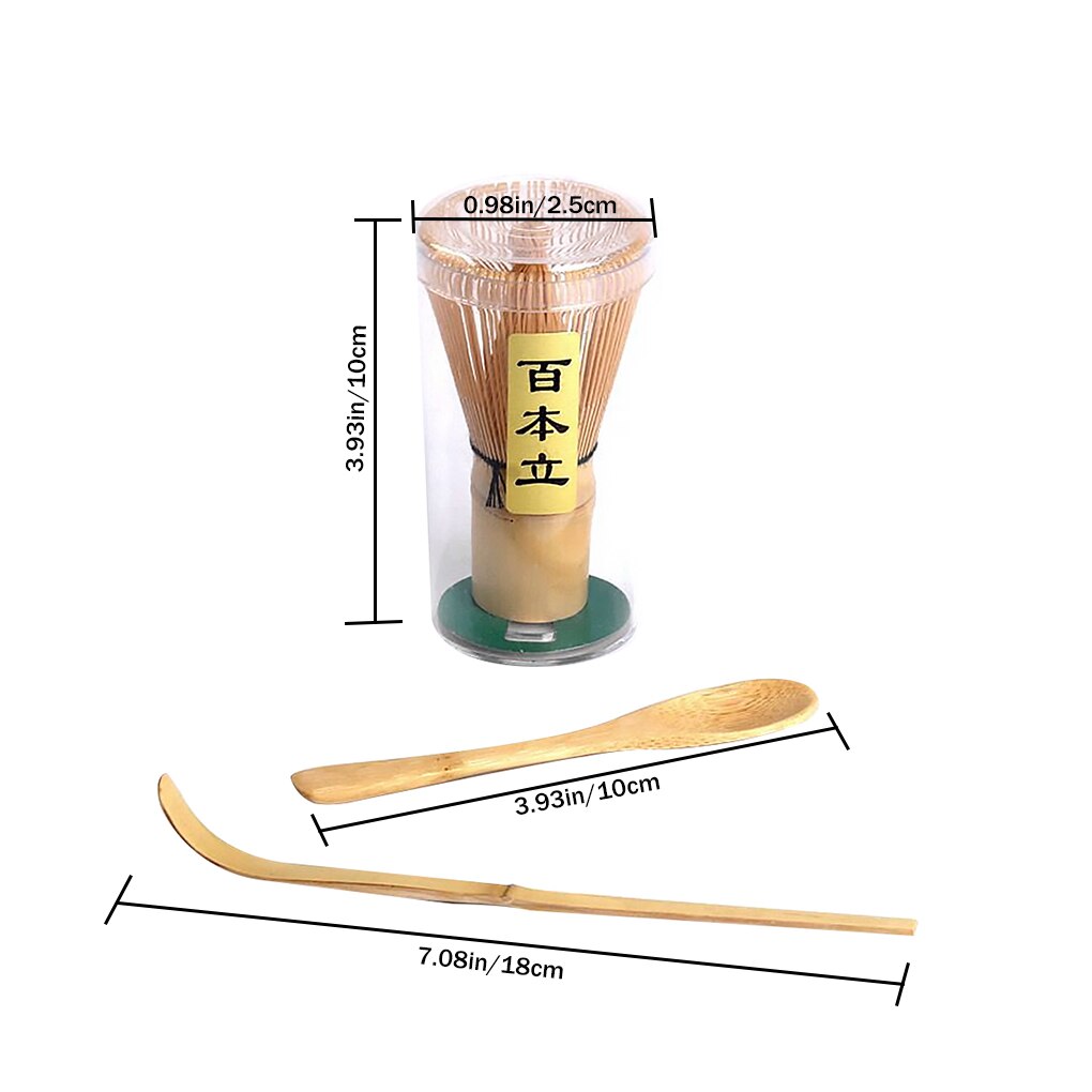 Matcha Cooking Set Handmade Bamboo Green Tea Whisk Traditional Japanese-style Tea Making Tool