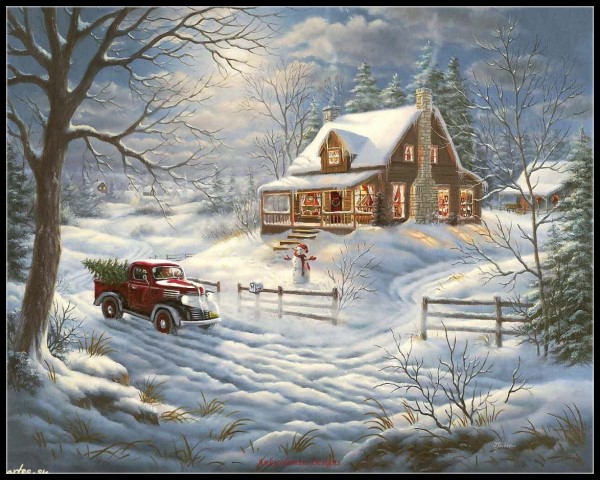 Broderie point de croix compté Kits couture-artisanat 14 ct DMC couleur bricolage Arts fait main décor-paysage 228 w x 182 h: 7