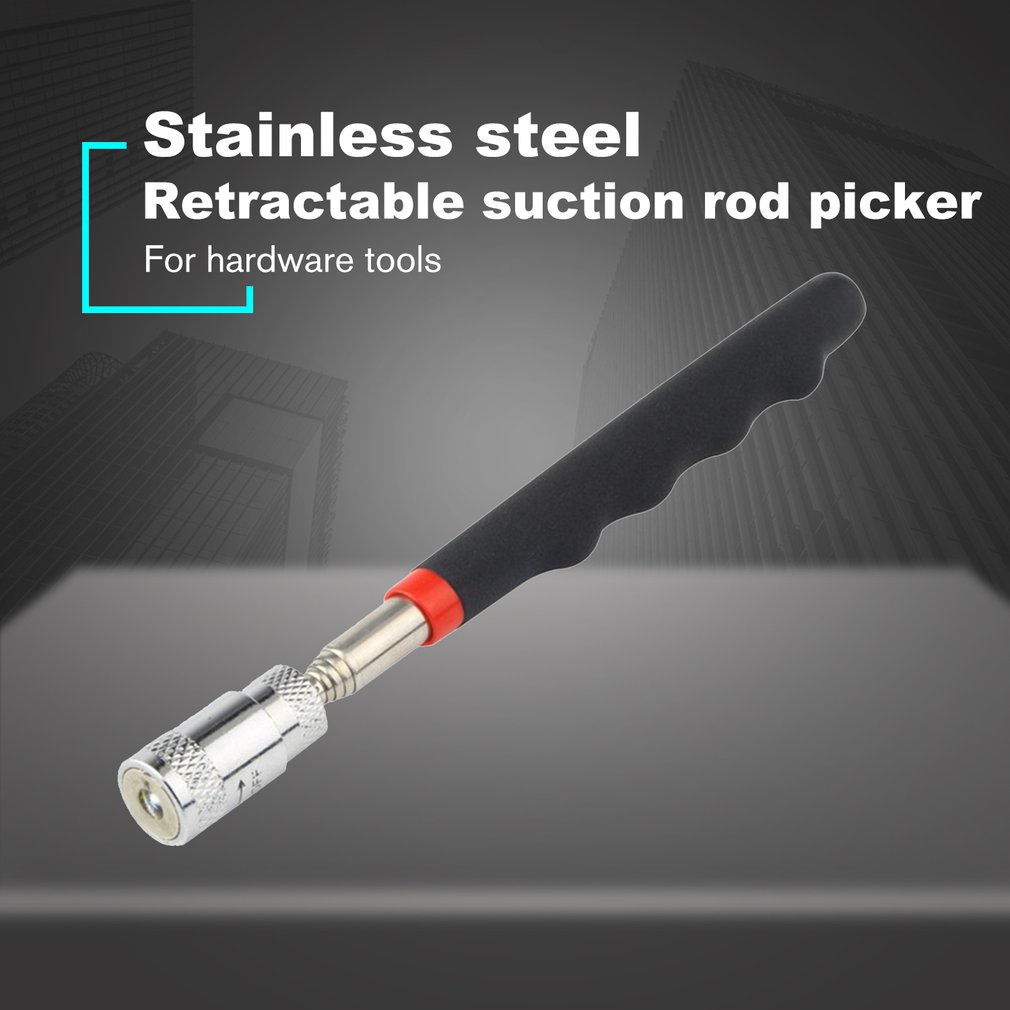 Telescopic Adjustable Magnetic Pick-Up Tools Magnetic Telescopic Magnet Grip Long Pen Telescopic Magnet Stick with LED Light