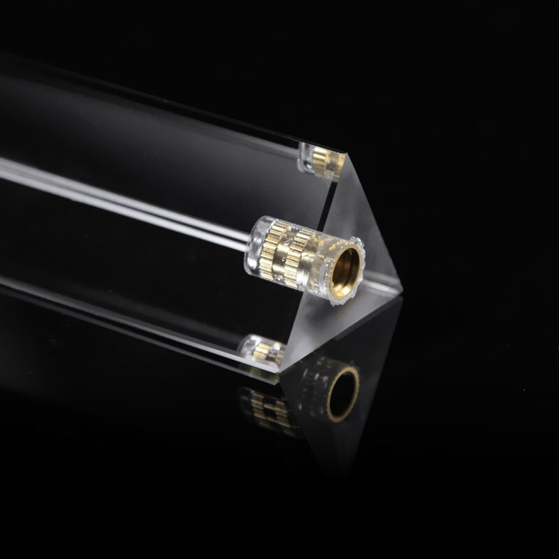 Accessoires photographiques prisme triangulaire prisme perforé avec vis pour la photographie arc-en-ciel en Studio