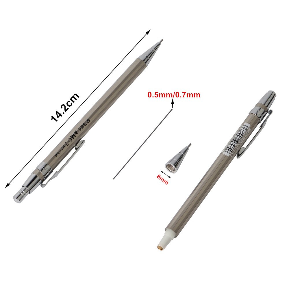 1PCS Baikingift Full Metal M&G Mechanical Pencil 0.5-0.7mm For Painting And Writing School Supplies