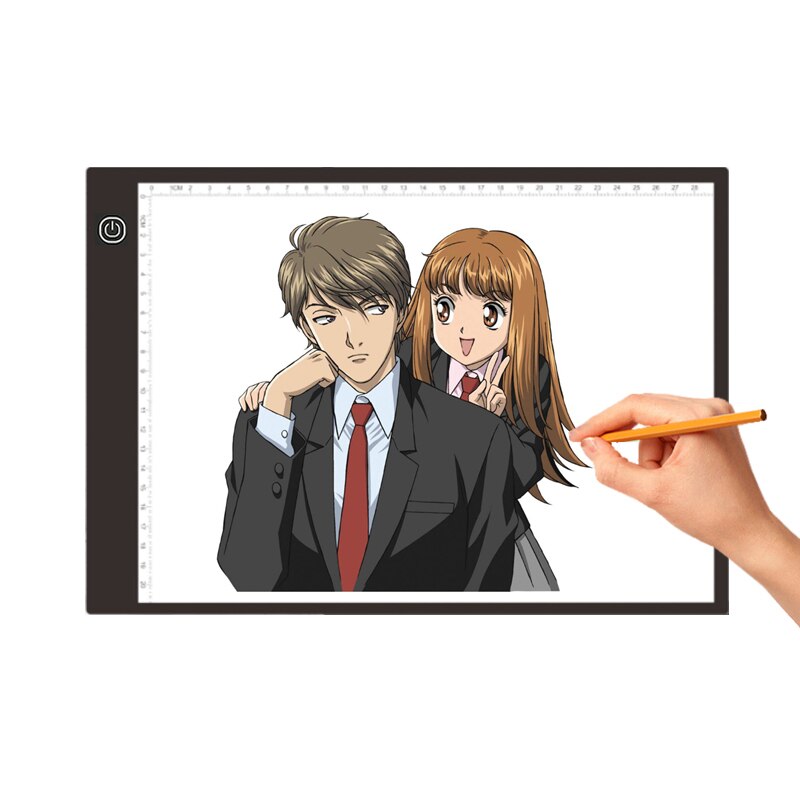 LED Mini Drawing board Sketch board Acrylic Coloring Doodle & Magic Pen Drawing Toys A4 Paper 35.5*23.5*0.4CM HWC