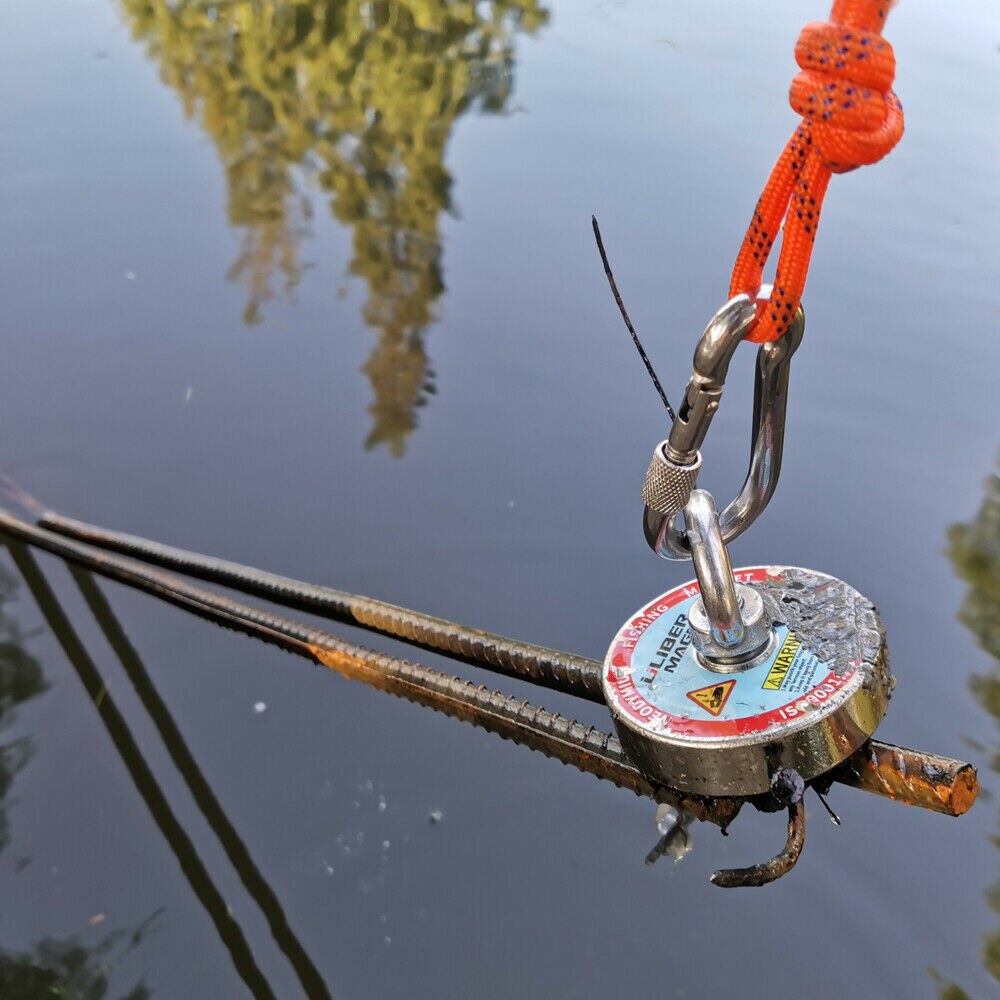 400 kg stark fiskemagnetkit,  n52 sällsynta föremål, 20m rep, undervattensmetallringar, neodymmagneter