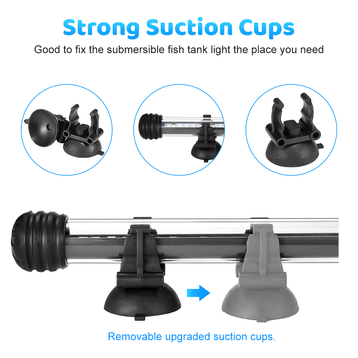 8.5W 56 Leds Aquarium Led Licht Aquarium Verlichting Lamp Onderwater Subnersed Blauw Groen Rood Wit Gekleurde Timer Dimmer helderheid