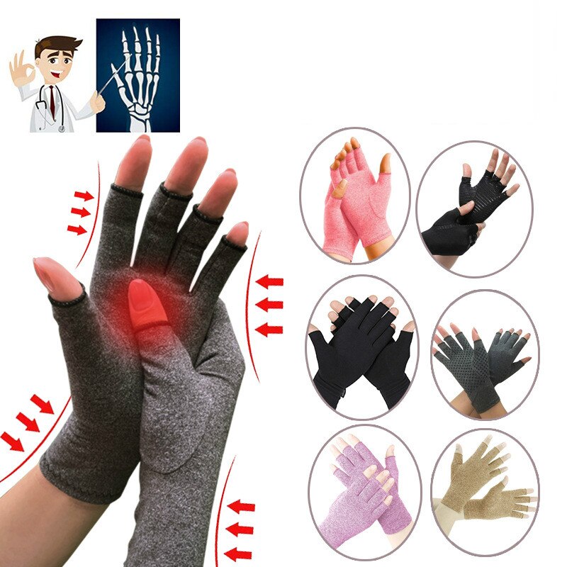 Vrouwen Mannen Handen Artritis Handschoenen Grip Artritis Koperen Hand Circulatie Handschoenen fiber Pijn Therapie Gezamenlijke Compressie Relief