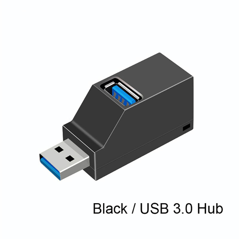 Wireless 3 in 1 USB 3.0 Hub Adapter For PC Laptop Adapter USB 2.0 Charge Hub 3 Ports Notebook Splitter High Speed U Disk Reader: Black USB 3.0 HUB