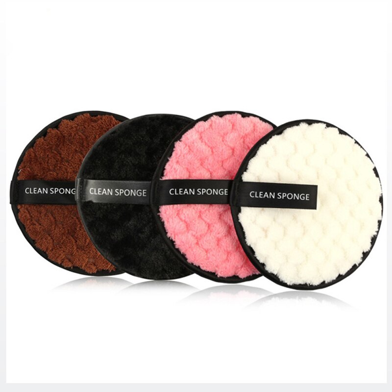 1Pcs Mikrofaser Tuch Pads Gesichts Make-Up Entferner Puff Gesicht Reinigung Handtuch Mehrweg Baumwolle Doppel Schicht Nail art Reinigung Wischen