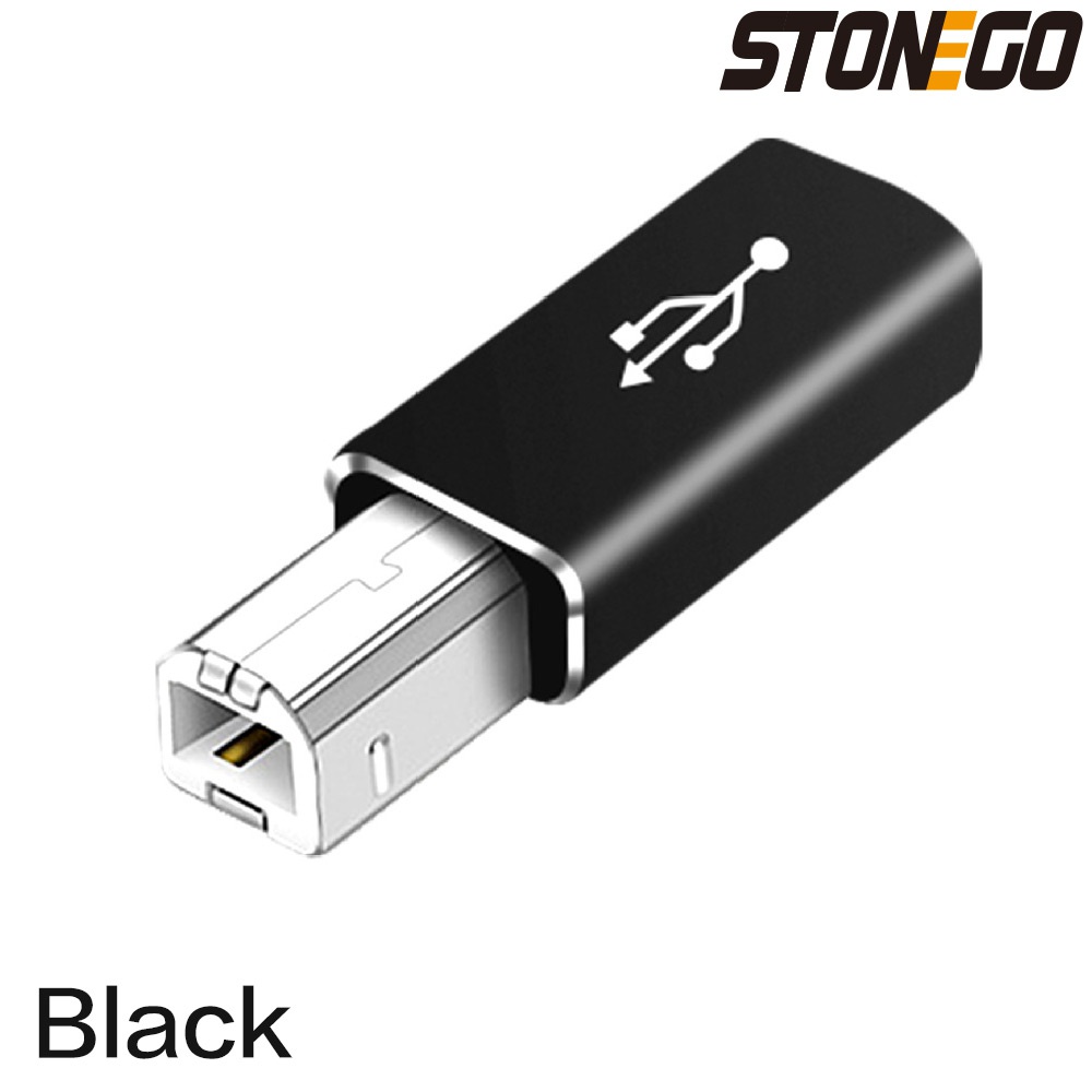 STONEGO Multifunktionaler Typ-C-zu-USB-Konverter aus Aluminiumlegierung für elektronisches Musikinstrument, Laptop, Drucker: Black
