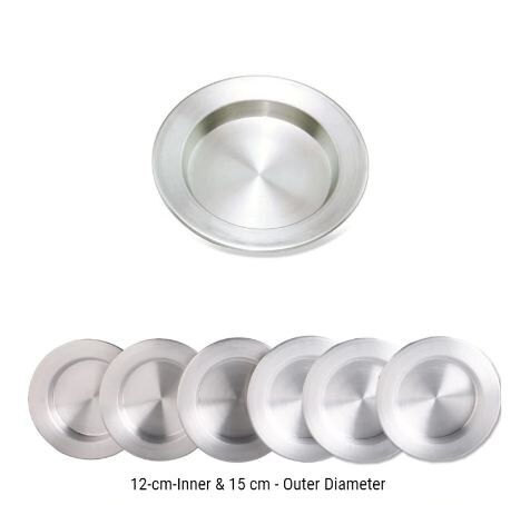 6 pcs Set Kunefe famous dish dessert serving plates presentation tray Hatay antakya kunefe original aluminum plate