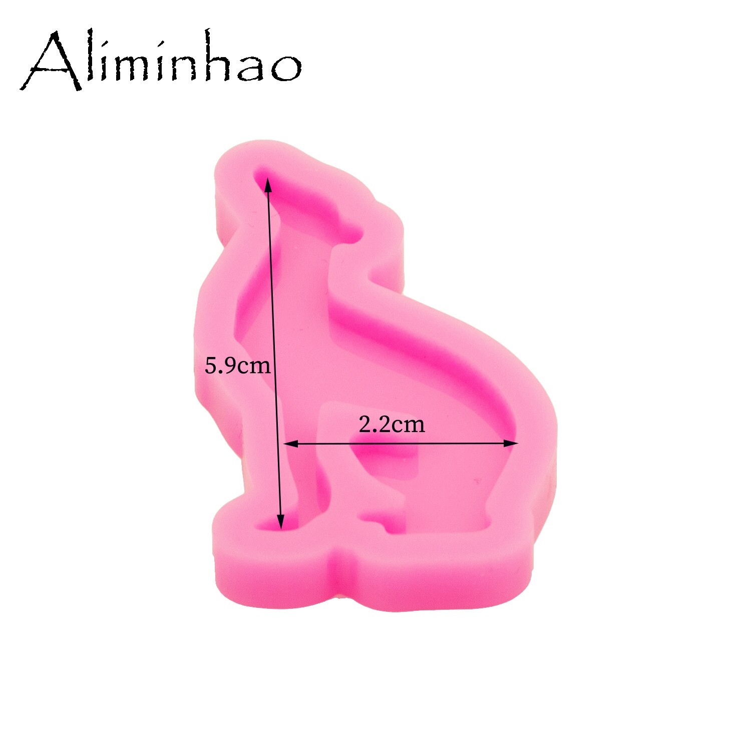 Moldes de resina de silicona para llavero, moldes de pastel de Chocolate Fondant, Shar pei brillante, galgo Italiano, galgo, galgo, perros, DY1522