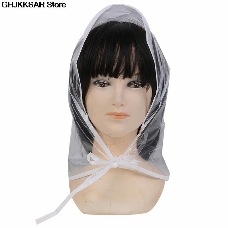 Creatieve Plastic Regen Hoed Cap Jas Regenjas Universele Gebruik Wandelen Vissen Regens Waterdicht Winddicht Hoeden Vrouwen Mannen Kids