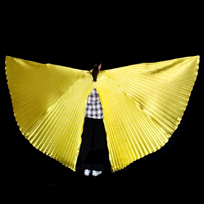 Alas de Isis para danza del vientre para adultos, accesorio para danza del vientre, bollwood, Oriental, egipcio, alas, disfraz sin palos, dorado: Gold-split
