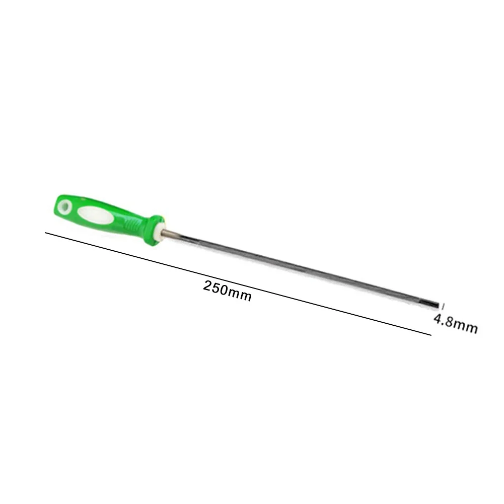 Lima de afilado de motosierra fácil de usar, lima de cadena de motosierra, lima redonda de 4,8mm de diámetro y 4mm de diámetro para afilar motosierra